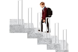 COZYKIMO Ringhiera a forma di U, per Esterni, Ringhiera per scale interne, Corrimano, in Ferro Moderno Nordico, per Interni, Corrimano per scale Quadrata, Corrimano Parapetto Antiscivolo