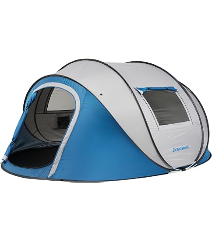4 personen quechua wurfzelt Decathlon Quechua, 2-Sekunden-Campingzelt, wasserdicht, Pop-Up-Zelt, 110 cm, 2 Personen, 4,4 kg (Maße des Schlafbereichs: 205 x 140 cm), Blau Sport & Freizeit Effects_EXP Equipped Le camping 3 étoiles Schlafsack Größe:74-80