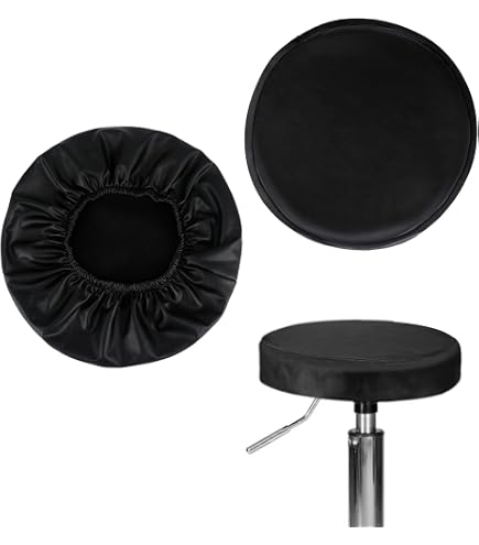Housse De Coussin Pour Tabouret De Bar Rond - Motif Citrouille Orange, Lavable, élastique (tailles 30 à 35 Cm) - 9