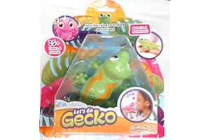 Animagic - Let's Go Gecko Vert - Ton Nouvel Ami Animal Interactif - Jouet Electronique - Compagnon Doux - A Partir de 5 Ans - Plus de 50 Lumières et Sons Amusants