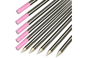 BHGYTEC 10x Wolfram Elektrode (pink), WIG-Schweißen, Strahlungsfreie Lymox Elektrode geeignet für alle WIG- und Plasma-Schweißverfahren, ideal für das automatisierte Verfahren (10, Ø 1,6 x 175 mm)