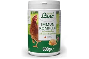 HÜHNER LAND HÜHNER Country Immune Complex 500g pour Poulets, Poussins & volailles I complément Alimentaire pour Poulets, Aliments pour volailles avec levure de bière I Booster immunitaire pour Poulets