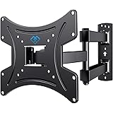 TV Wandhalterung, Schwenkbare Neigbare TV Halterung für 13-42 Zoll Flach & Curved Fernseher oder Monitor bis zu 35kg, max.VES
