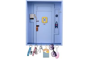 DECHOGA Wall Key Holder,Key and Letter Holder for Wall,Friends Monica's Door Wall Key Holder,Key Holder Personalised Key Holder for Wall for Wall for Wall/Entryway/Bathroom/Living Room and Office