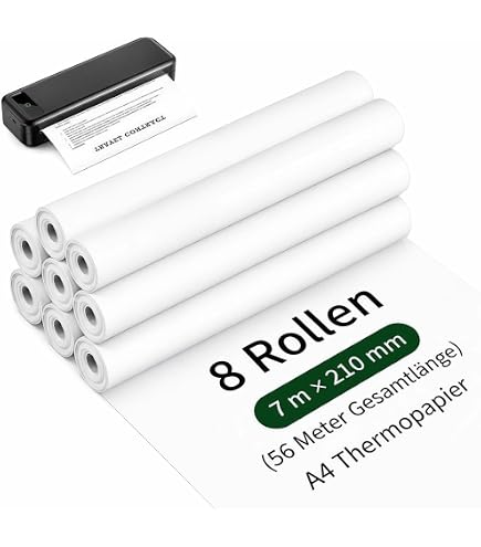 Callstel Thermodrucker Zubehör: 16er-Set Thermopapier-Rollen, 96 Blatt
