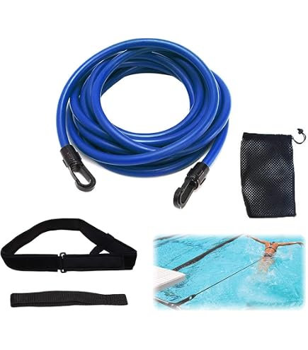Kit D'Attache Ceinture De Natation Avec Ceinture Taille L/XL - Entraînement Piscine Stationnaire