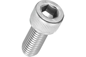 Kozelo 6pcs Tornillos de Cabeza Hexagonal - [M10-1.5 x 25mm] Acero Inoxidable 304 Totalmente Roscado Allen Tornillo para Motor Eléctrico Ventilador Impresión 3D Reparación, Plateado