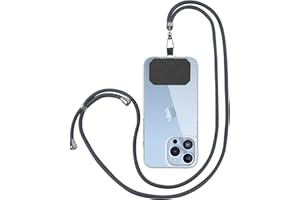 Drucilla Tour de Cou Telephone Universelle Cordon Telephone Collier Longe Réglable, Lanières de Téléphone en Bandoulière Portable avec Patchs pour Cou et Poignet pour Téléphone et Porte-clés