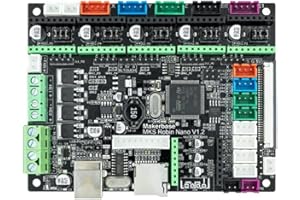 HANLEES Scheda stampante 3D MKS STM32 MKS Robin Nano scheda V1.2 Hardware open source (supporto Marlin2.0) Supporto con touch screen da 3,5 pollici (MKS RobinV1.2)