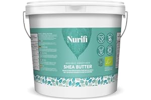 1KG Manteca de Karité Sin Refinar – Nurifi - 100% Pura, Sin Procesar y Natural – Certificada por la Soil Association