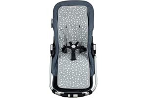 JYOKO KIDS Colchoneta para silla de paseo Gemelar en algodón (White Star)