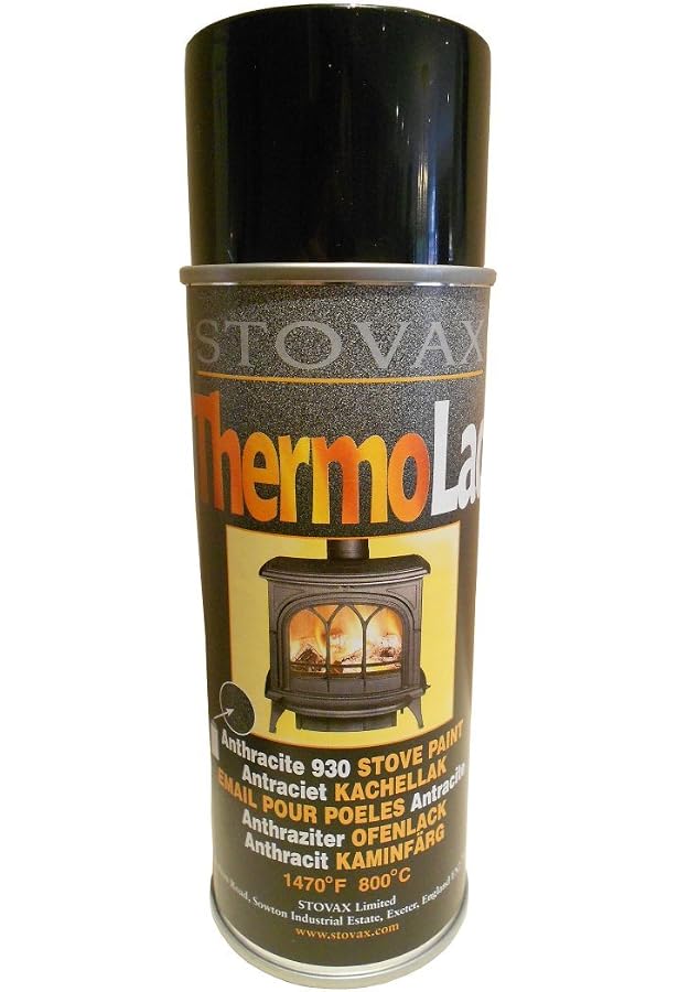 STOVAX THERMOLAC PAINT ANTHRACITE 930 FOR STOVE FIRE GRATE BBQ FLUE  RADIATORS : Amazon.co.uk: DIY u0026 Tools