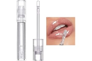 Lucoss Lucidalabbra Volumizzante Gonfia Labbra,Lip Plumper Vitamina B+C Lip Gloss Lucido Trasparente Rimpolpante Rossetto Liquido Viola/Rosa/Blu/Arancione