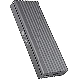 ICY BOX SSD M.2 NVMe Gehäuse, USB 3.1 (Gen2, 10 Gbit/s), Kühlsystem, USB-C, USB-A, PCIe M-Key, Aluminium, grau