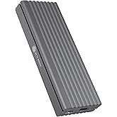 ICY BOX SSD M.2 NVMe enclosure, USB 3.1 (Gen2, 10 Gbps), cooling system, USB-C, USB-A, PCIe M-Key, aluminium, grey