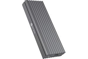 ICY BOX SSD M.2 NVMe Carcasa, USB 3.1 (Gen2, 10 Gbit/s) Sistema de refrigeración, USB-C, USB-A, PCIe M-Key, Aluminio, Gris Antracita