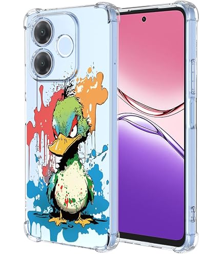 ILING Cover per OPPO A5 Pro 5G/4G, Elegante Floreale e Simpatico Animato Motivo Ragazze Custodia, Ultrasottile Transparent Soft TPU Bumper Antiurto Silicone Case (Fiore di pesco