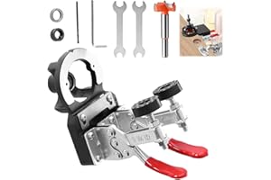 QZQUFJ Plantilla Bisagras Cazoleta 35 mm, Guia Taladro, Plantilla de Perforación, Ayuda para Perforar Puertas de Madera, Plantilla de Perforación de Bisagra, para Carpintería de Bricolaje