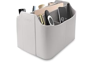 LONDO Skórzany organizer na pilot zdalnego sterowania i pojemnik z gniazdem na tablet