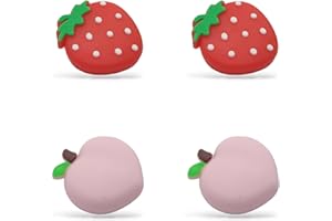 MatoSan® 4 x silikonowe nakładki na Thumbsticks – kompatybilne z przenośnymi kontrolerami, modelami Steam Deck & Lite – ochrona Thumbstick i akcesoria – kolorowe nakładki joystick (Fruits)