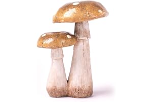 SEINHIJO Setas Escultura Decorativa Modern Figura Estatua Jardín Regalo Interior Salon Arte Resina Decoración del Hogar 18cm