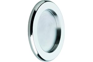 CBM 910 Lot de 2 poignées en acier inoxydable pour porte coulissante en verre avec adhésif double face 3MÉpaisseur de seulement 5 mm