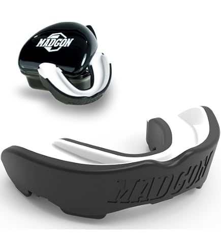 Protège-Dents MADGON - MMA, Boxe, Hockey - Ajustable, Respirable - Adulte - 2 Formes, 3 Couleurs