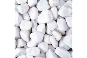 SUREGREEN White Pebbles | 20mm - 40mm | 20kg | Aggregates, Gravel for Garden, Garden Stones, Driveway Stones