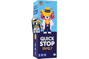 ATM Gaming Quickstop Family – The Most Fun Board Game for the Whole Family | Ages 6, 2-7 Players and Rules in 1 Minute - Game of Vaije