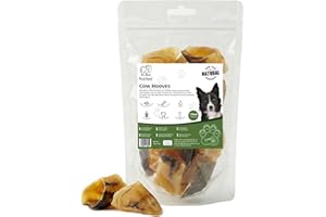 Pawlicious Dried Beef Cow Hooves for Dog 100% Natural Pet Treats Long Lasting Grain Free High Protein Dog Chews Treats for Dental Health 18 Pack