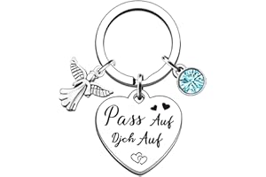 EFNHJF5 Schutzengel Schlüsselanhänger,Glücksbringer Schlüsselanhänger herz,Schlüsselanhänger Auto für Frauen Männer Beste Freundin Mutter Mädchen, Geschenke zum Führerschein Weihnachten Geburtstag