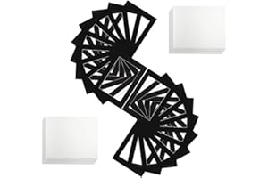 Canvasbay Picture Mounts for Frames with Backs and Clear Resealable Bags - 1.4mm Mount Card for Picture Framing (Smooth Black, 14"x11" to Fit A4)