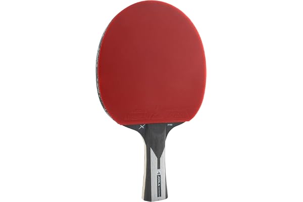 JOOLA 54206 bordtennisracket kol X Pro ITTF godkänd professionell tävling bordtennisracket 7 stjärnor, 2 mm svamptjocklek, svart