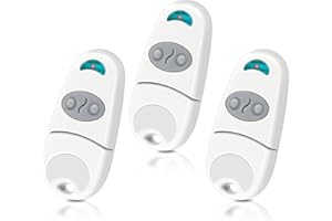 EFFDRDFS Telecomando Cancello, 433,92 MHz Telecomando Porta Garage, 3 Pezzi, Compatibile con 433MHz C@me EV, NA, EE, 2 Canali - Bianco