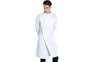 Dr. James Fartuch Laboratoryjny Unisex, Klasyczny Krój, Styl Howie, Biały (XXL)