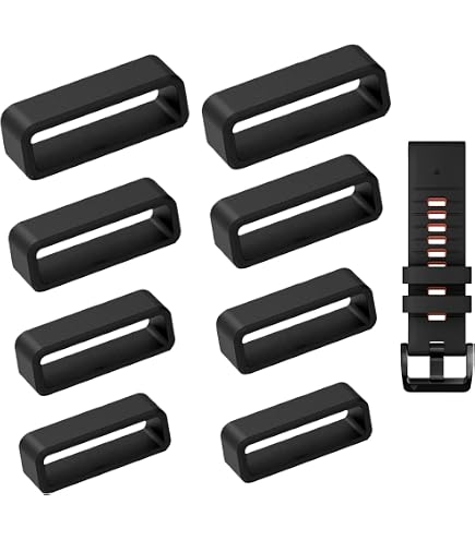 Vicloon 12 Anelli Di Sicurezza In Silicone Per Cinturino Orologio, 18mm, Antiscivolo E Impermeabili, Compatibili Con Smartwatch E Sportivi