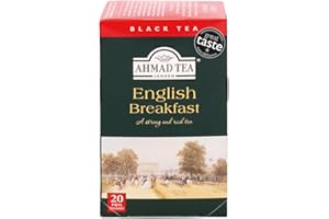 Ahmad Tea English Breakfast Té Negro, Sellado con Sabor, Te Negro, 20 Bolsas à 2g, 40 Gramos