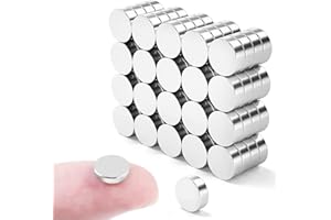 FINDMAG 50 Pack Small Magnets, Fridge Magnet, Whiteboard Magnet, Magnetic Mini for Fridge, Magnetic Flat for Whiteboards, Tiny Magnets for Crafts, Home, Office, Pictures, DIY - 8 mm x 2 mm