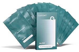 Be Lucent Glow Whitening Strips, Peroxidfri Formula med PAP, 14 Behandlingar, Flexibla Strips för Daglig Tandblekning
