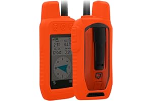 kwmobile Étui Compatible avec Garmin Alpha 300 / Alpha 200 - Housse de Protection en Silicone pour Navigateur GPS Pédestre - Orange