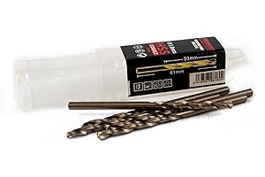 Ferrcan punte per metallo HSS DIN338 M35 5% cobalto Turbomax per forare in acciaio inox, ferro e altri metalli (confezione da 5 pezzi per misura)