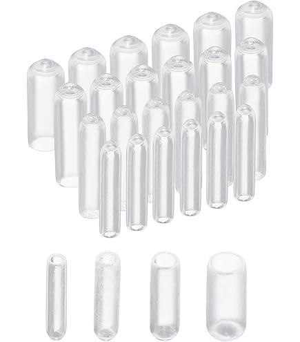 QUARKZMAN 5Pcs Embouts En Caoutchouc De 21mm De Diamètre Intérieur Pour Tubes Ronds En Vinyle PVC, Couvercle De Boulon, Protecteurs De Filetage Blanc