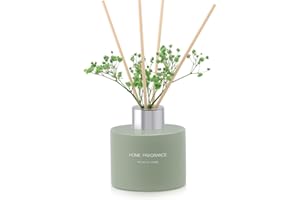 L'odeur Vill Diffusore Profumatore per Ambienti con 6 Bastoncini di fragranza, 4.06 oz (120ml) Vaniglia, essenziale di fragranzaper casa per la Camera da Letto, Ufficio,Bagno decorazione.
