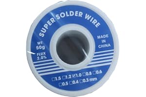 VKE estaño para soldar electronica 50G, alambre de soldadura sin plomo 1,0 mm, estaño de soldadura con fundente, alambre de soldadura para la reparación y bricolaje de componentes