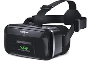FIYAPOO Casque VR HD 3D pour Jeux en 3D Films, Expérience Immersive avec Design Ergonomique Léger, Compatible avec Smartphones Android et iPhone (4,7 à 6,6 Pouces),Cadeau Parfait pour Famille et Amis