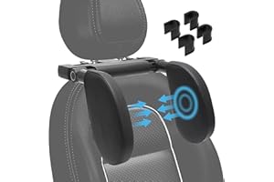 UMILKI Kopfstütze Auto Kinder, 360 °Rotation Verstellbarem Auto Kopfstütze Nackenstütze Nackenstütze für Kinder Erwachsene, Memory Foam Autositz Kopfstützkissen Nackenstütze Auto zum Schlafen