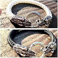 Drachen-Armband | Dragon-Bracelet | Mother of Dragons | Tattoo-Style | Rocker-Schmuck | Biker-Schmuck | Wikinger-Schmuck | Nylon-/Segeltau