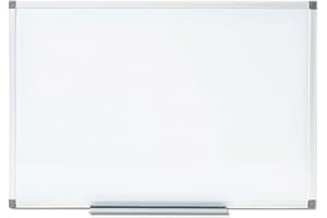 OFFICEMARSHAL Office Marshal | Tableau Blanc aimanté magnétique | Tableau Magnétique, surface laquée protectrice | Montage Vertical et Horizontal | Blanc, 60 x 90 cm