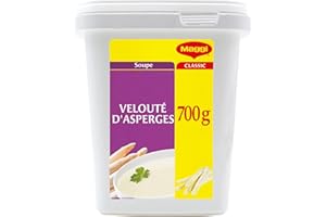MAGGI PROFESSIONAL Velouté d'Asperges 7L - Potage Instantané aux Asperges - 35 Portions de 200ml - Format Professionnel - Boîte de 700g pour 7L de Soupe