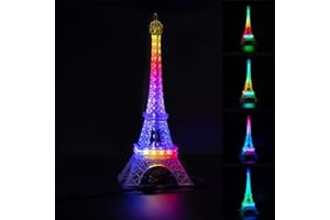 BTF-LIGHTING USB 5V Romance Torre Eiffel luce notturna a luce variabile da 9.8 pollici 48 LED SK6812 RGB Mini luce notturna Lampada da tavolo scrivania regalo di compleanno